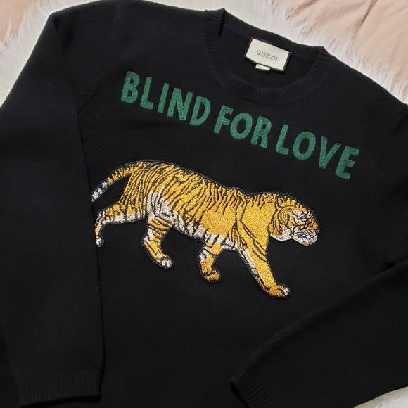 Gucci Other - *RARE* GUCCI 'BLIND FOR LOVE' TIGER SWEATER